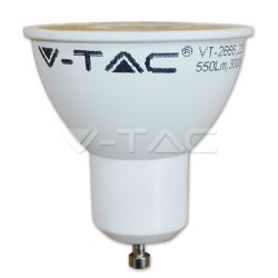 V-TAC 1673 Lampadina LED faretto 7W 4500K GU10 Plastica con Lenti Bianco naturale 110°