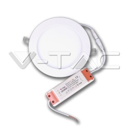 V-TAC 4855 lampada incasso slim faro 6W Pannello LED Premium Rotondo bianco neutro 4500K