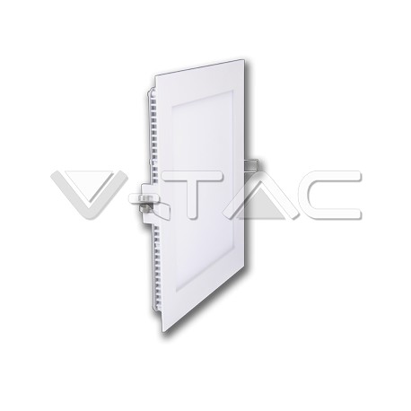 V-TAC 4864 lampada incasso slim faro 6W Pannello LED Premium QUADRATO bianco neutro 4500K