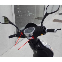 PLASTICA SUPPORTO CONTAKM E TASTI - bici elettrica scooter sky II tipo z-tech