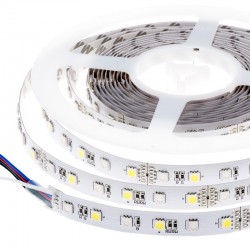 5mt Striscia LED SMD5050 60 LEDs RGB+Bianco freddo IP20