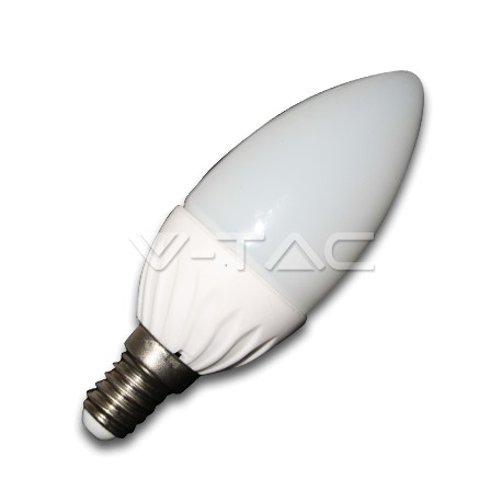 Lampadina LED a candela 4W E14 Bianco caldo