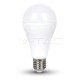 Lampadina LED 15W A65 E27 Termoplastico Bianco caldo