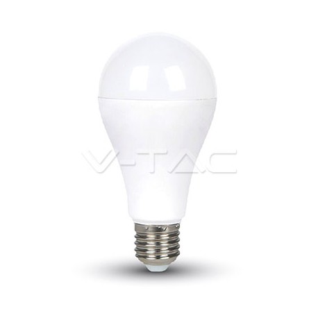 Lampadina LED 15W A65 E27 Termoplastico Bianco caldo