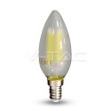 Lampadina LED - 4W Filament E14 Opaco Candela Bianco