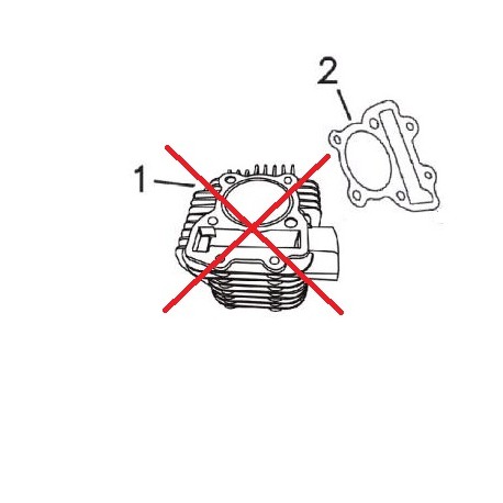 GUARNIZIONE BASE DEL CILINDRO YX 170cc - blocco motore pit bike krz 170 kayo 4 tempi