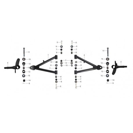 01pz BOCCOLA PERNI RUOTA KAYO SPACE AY70 - boccole miniquad quad atv