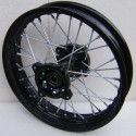 CERCHIO CANALE 1.85X10 80/100-10 KAYO BSE SDG 10" PIT BIKE POSTERIORE PERNO RUOTA DA 15mm 30 RAGGI PER GOMME 3.00X10