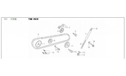 kit set di distribuzione blocco motore yx 140cc