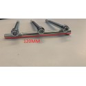 kit 4PZ PERNI SUPPORTI MANUBRIO 12cm M8 DADI BULLONI VITI FISSAGGIO